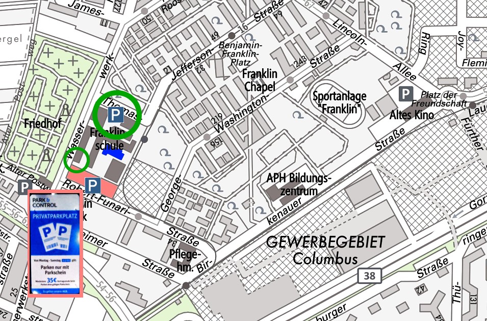 Anfahrt Franklinschule